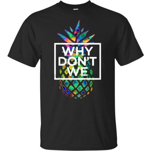 Why We DonT Merchandise Fun Psych Pineapple Colorful T-Shirt S-2Xl Wholesale Tee Shirt