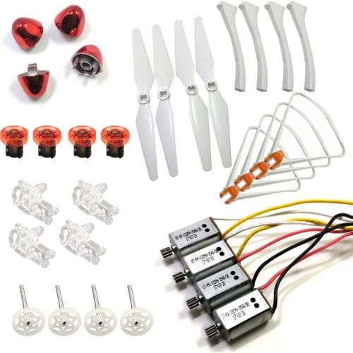 Full Set Spare Part X8SC X8SW Propeller Landing Gear Protective Frame Motor Engine Propellers Cover Propellers fixed Parts Acces
