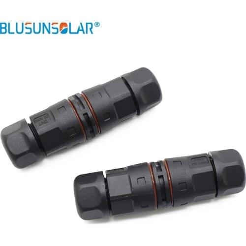 M23 Straight connector I Type Waterproof Connector Screw Lock Electrical Wire Adapter Cable Industrial plug 2Pin 3Pin 4Pin