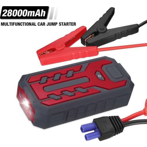 28000mAh Car Jump Starter Power Bank Portable Car Battery Booster with USB Ports Starting Device Automotive Starting Auxiliary