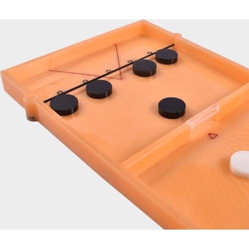 R58E Slingshot Table Hockey Party Game Crystal Epoxy Resin Mold Bouncing Chess Hockey Game Silicone Mould DIY Crafts Casting