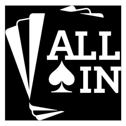 16CM*16.3CM Modern Popular Car Decals Poker Pattern Hot Vinyl Car Stickers Black/Silver