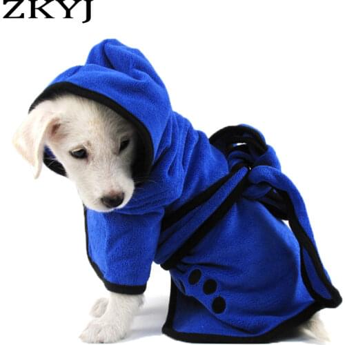 Super absorbent pet bathrobe 400g super thick microfiber super absorbent is an all-inclusive design for dog cat Bathrobe