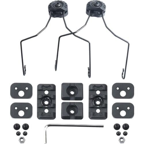 WADSN Sordin Sortin MSA Tactical Headset Fast Helmet Refit Rotary Bracket Rail 4 color