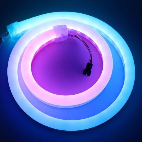 WS2811 Ful Color RGB LED Strip Light DC12V/24V 1903IC Flexible RGB LED Neon Addressable Pixel Light 20Pixel Waterproof LED Tape