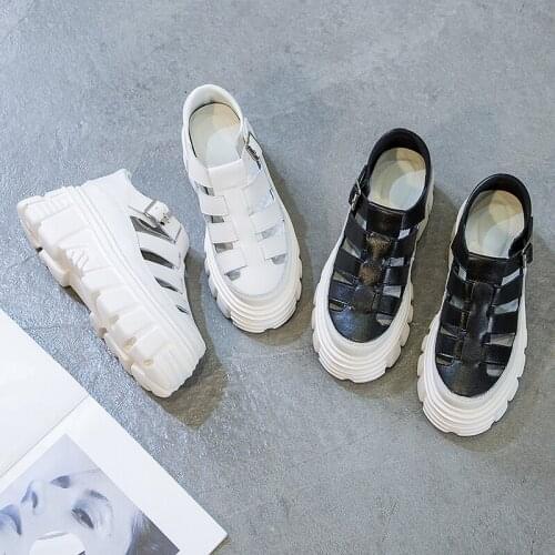 AARDIMI High Heeled Womens Sandals Female Summer 2020 Women Thick Bottom Shoes Woman Wedge Platform Sandals Increased Slides