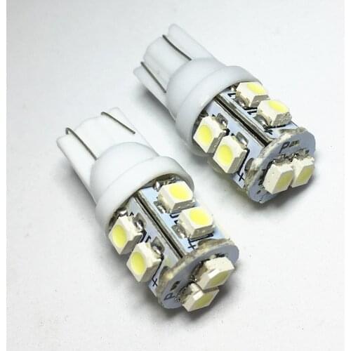 2pcs T10 501 194 168 W5W Car Led Light 10 SMD LED 1210 3528 SMD White blue Side Wedge Light Lamp Bulb DC 12V