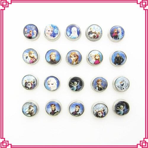 20pcs/lot Cartoon Charms Princress Floating Charms for Living Memory Glass Lockets