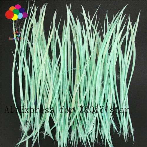 50-200 goose monofilament feather 15-20CM dyed mint green DIY craft accessories feather