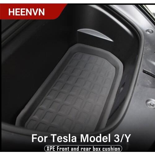 Heenvn New For Tesla Model Y Accessories 2021 Dedicated luggage Mat ModelY Boot Liner Trunk Cargo Mat Tray Floor Carpet Mud Pad