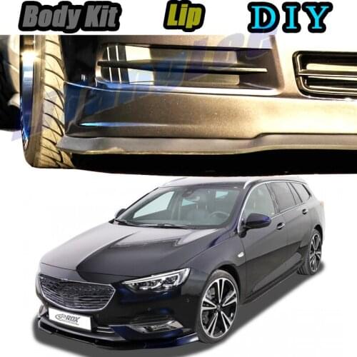 Car Bumper Lip Front Spoiler Skirt Deflector For Holden Insignia 2008~2020 Tune Car Modified Body Kit VIP Hella Flush Lips