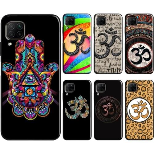 Aum om Namaste Symbol Zen Yoga Phone Case For Huawei P40 Lite P30 P20 Pro P Smart 2021 2019 Mate 10 20 Lite Back Cover