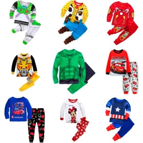 Avengers Childrens Clothing Boys' Pajamas Cartoon Spiderman Toy Pajamas Woody Bass Pajamas Boys' Pajamas Girls' Pajamas