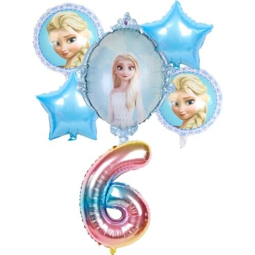 Frozen Foil Balloon Birthday Party Supplies Kid Faovr Toy Room Decorations Beauty Princess Party Decor Girl surprise Gift