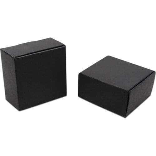 2.3"x2.3"x1.3" Kraft Paperboard Party Box Gifts Wrapping Organizer Packing Box Candy Soap Craft Paper Packaging Boxes Decoration