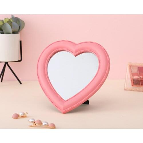 Cosmetic Mirror Web Celebrity Decorative Mirror Girl Heart Student Dormitory Mirror Portable Home Small Mirro