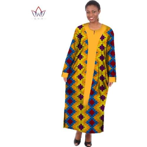 2021 Summer african dresses for women Dashiki women african clothing o-neck Plus Size 6xl long casual dress ankle-length WY254