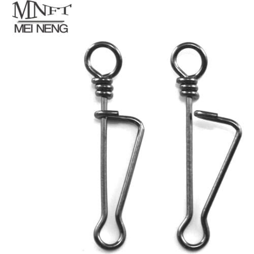 MNFT 25 Pcs Italian Snaps Fishing Tackle Fish Fishing Connector Snap Pin Fishing Lure Bait Rig Accessories Size 0 1 2 3 4 5 6