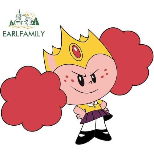 EARLFAMILY 13cm x 10.1cm Decal for Powerpuff Girls Princess Funny Car Stickers Personality DIY Occlusion Scratch Car Decoration