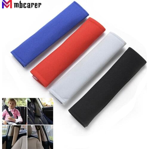 2PCS Car Shoulder Cover Cushion Seat Belt Pad Strap Safety Car Interior Accessories Seat Belt Padding For Adults Children