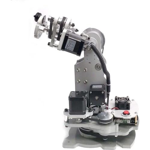 Programmable 3-Axis Stepping Mechanical Robot Arm Rotating Shooting Pan/Tilt Can Load 800 Grams G Code Education Teaching Kit
