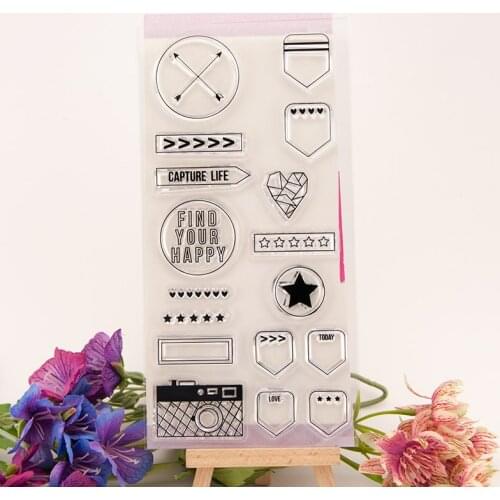 Clear Stamp for Scrapbooking Transparent Stamps Silicone Rubber Stamps for Card Making DIY Photo Album Decor