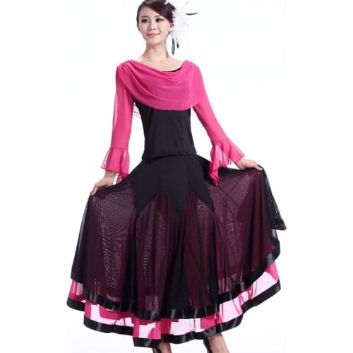 Luxury Women Sexy Ballroom Dance Competition Dresses Lady Waltz Spanish Dance Dress for Stage Performance Halloween Costumes 89