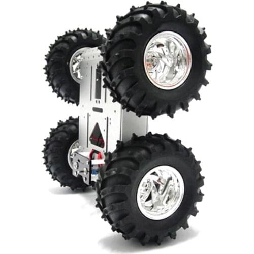 Robot Car Chassis For Arduino With 130mm Wheel 4 Wheels Car Mobile Platform DIY RC Toy Tracing Experiment Kit