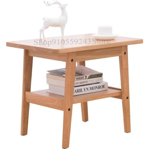 Modern Simple Solid Wood Edge Several Nordic Mini Coffee Table Living Room Sofa Corner Balcony Square Japanese Coffee Table