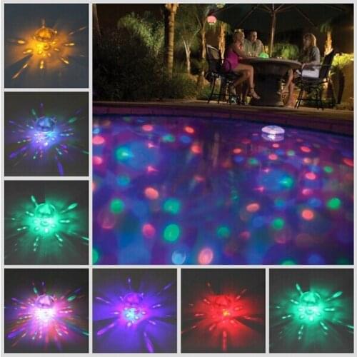 Waterproof LED Bulb Flash Floating Lamp Bathroom Light Multi Color Party Baby Pool Spa Tub Bulb Luminaria Battery luminaire