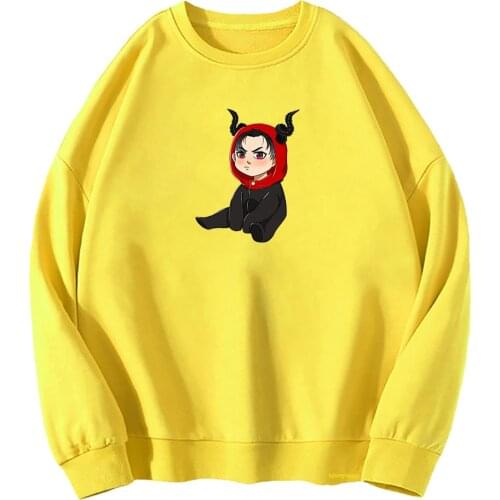 Obey Me Shall We Date Anime Printing Hoodie Female Oversized Crewneck Hoodies Kawaii Fleece Sweatshirts Winter Clothes Women