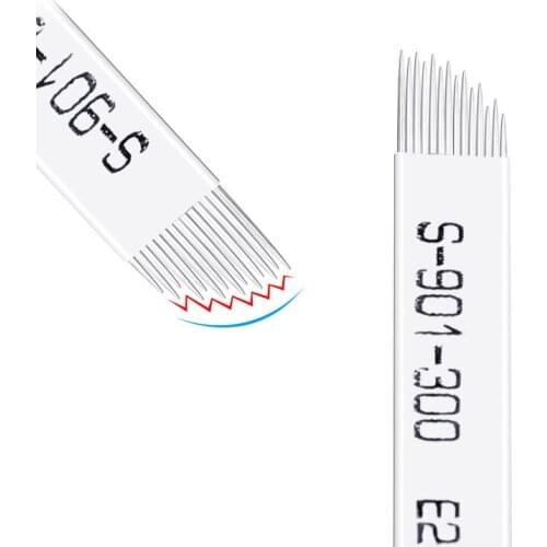 Wave 14 Pins Permanent Makeup Eyebrow Tatoo Blade Microblading Needles Microblading Permanent makeup Needle Eyebrow Blade