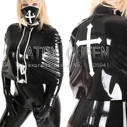 Women 's fancy latex cappa clothes