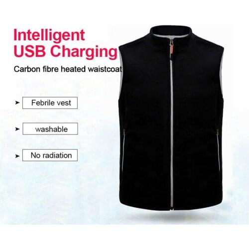 Heated Vest Winter Warm Electric Heating Jacket Men Women Camping Hiking Warm Hunting Fishing Tactical USB Vest Outdoor