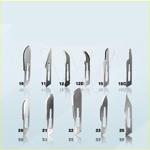 100 Pcs Scalpel Blades For Dental medical Stainless Steel Surgical Blade