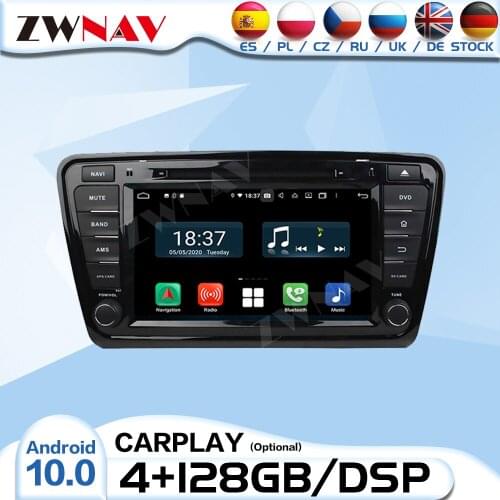 128G 2 DIN Carplay Android Radio Receiver For Skoda Octavia A7 2012 2013 2014 2015 2016 Audio Stereo Video Player GPS Head Unit