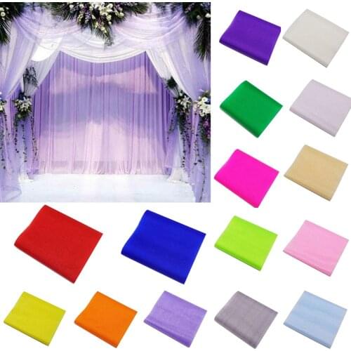 15cm*5 Meters Crystal Tulle Fabric Organza DIY Craft For Wedding Party New Year Decoration Supplies Girls Tutu Skirts Craft 2020