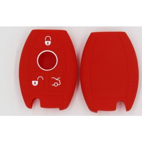 2PCKEYYOU 2/3 Buttons Silicone Car Protective Cover Key Shell For Mercedes Benz CLS CLA AMG GL R SLK A B C S Remote Key Fob Case