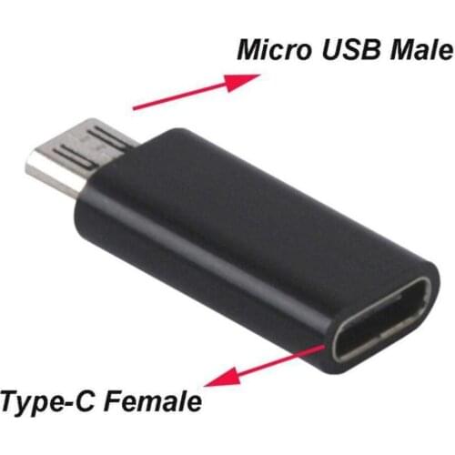 2 Pack Type C Female to Micro USB Male Adapter Connector Connect Futural Digital Phone Accessories