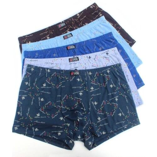 3/6pcs Male Panties Men Underwear Boxers Breathable Boxer Hombre Sexy Printed Underpants Comfortable Cotton Brand Shorts