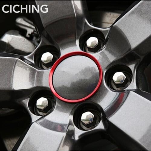 4PCS Car Styling Ring Wheel Hub Decoration Circle For Citroen C-Crosser C3 C4 C5 DS5 e-Mehari C-Elysee C4L C6 DS4 Accessories