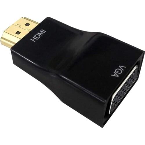 50 PCS HDMI to VGA Adapter 1080P HDMI to VGA Converter Cable for PC, Laptop DVD Desktop Roku Streaming Media Player Cable TV BOX