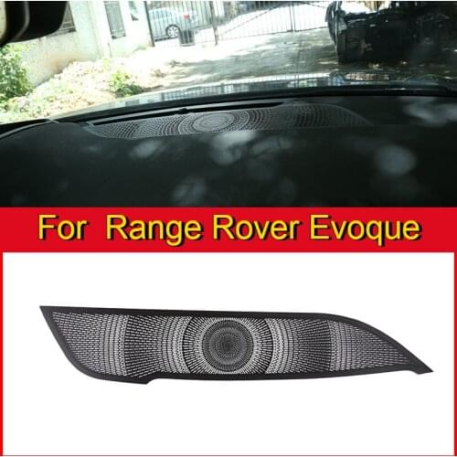 Car Interior Accessories For Range Rover Evoque L551 2019-2020 Aluminum Alloy Black Dashboard Speaker Cover Trim Left Hand Drive