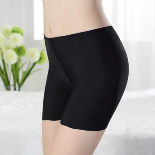 Yasemeen Seamless Ice Silk Safety Pants Breathable High Waist Briefs Lace Pant Invisible for Women