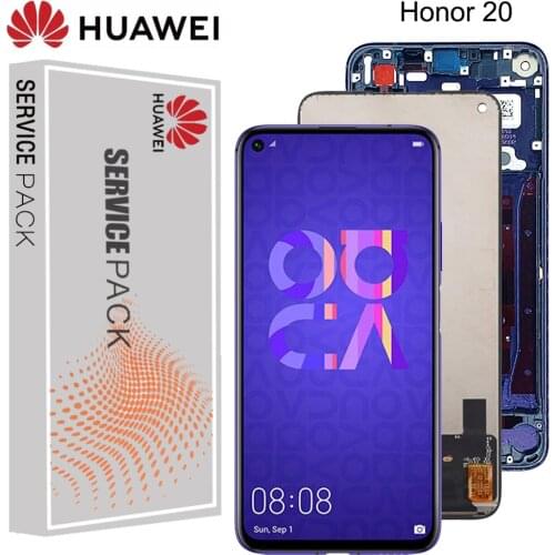 Original Display for Huawei Honor 20 LCD Display Touch Screen Digitizer Panel With Frame for Huawei Honor 20 LCD Honor20 Display