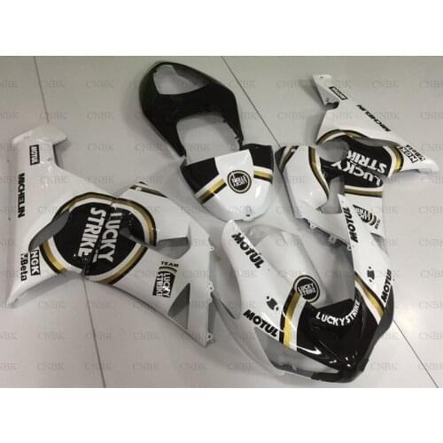 For Ninja ZX-6r 2005 - 2006 Body Kits Ninja ZX-6r 06 White Black Body Kits 636 ZX-6r 2006 Fairing Kits Unpainted