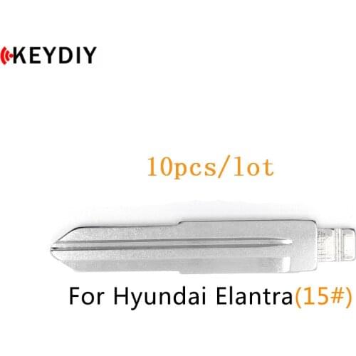 KEYDIY 10 pcs/lot Metal Blank Uncut Flip KD/VVDI/JMD Remote HYN6 Key Blade Type #15 for Hyundai Elantra/Tucson/Kia Cerato