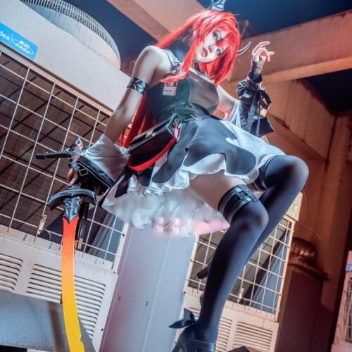 Game Arknights Surtr Cosplay Costume RHODES ISLAND New Operator Guard Game Suit Fancy Dress Uniform Halloween Party Costumes