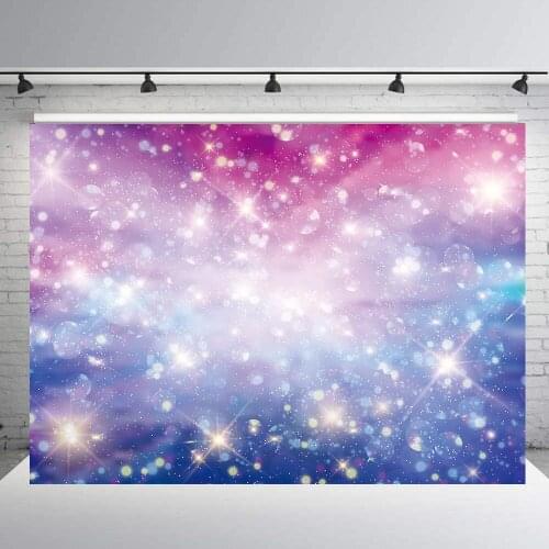 Colorful galax fantasy background for parties starry backdrop star night space themed party decor kids children picture photo