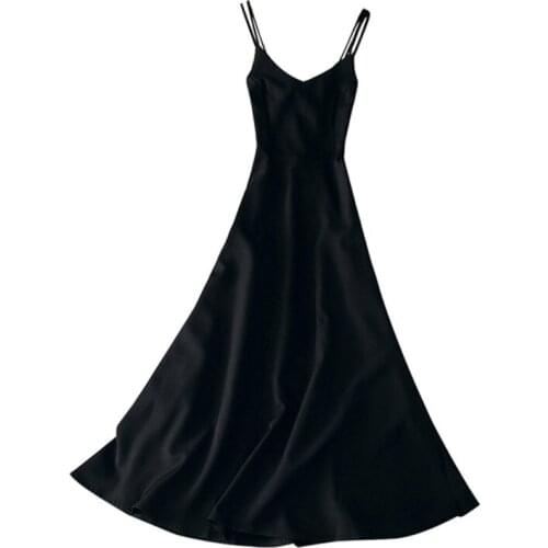 Maldives Holiday Dress Sexy Backless Straps V-neck Dress Women Solid Color Thai Seaside Maxi Long Big Swing Fairy Dress